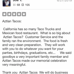 Just because the business transaction didn't originate from yelp shouldn't discount the review.