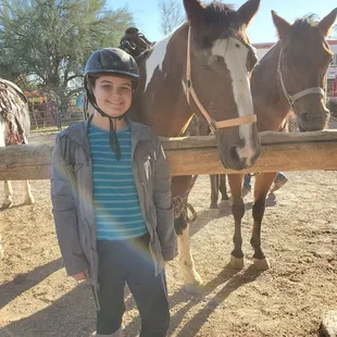 Getting ready for a birthday trail ride!