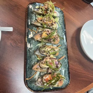 Choros a la Chalaca. Azu Peruvian Restaurant