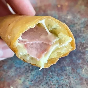 Inside of the cubano rolls