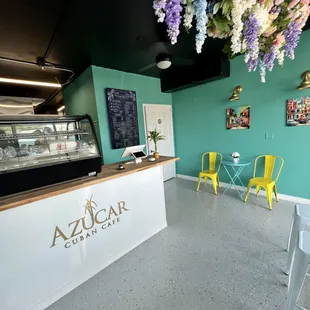 the interior of the restaurant