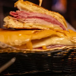 Tampa Cubano - Pork, Ham, Salami, Swiss Cheese, Mustard, Pickles