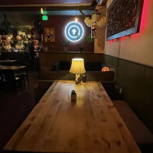 interior, sushi and sashimi