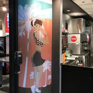 I did like this bit of fun decor art.