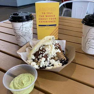 Pabellon premium arepa with guasaca