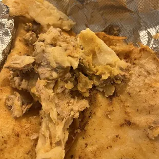 Birria taco - mostly fat