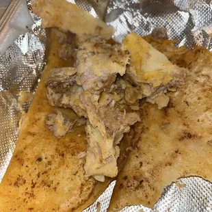 Birria taco - mostly fat