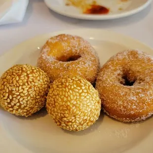 Must get desserts donut and sesame ball