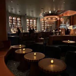 Azul bar and seating, empty there is a concert upstairs,