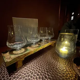 Tequila flight tasting