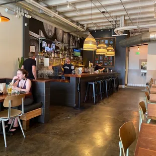 people sitting at tables