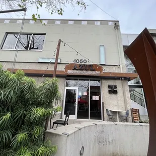 A view from the street.