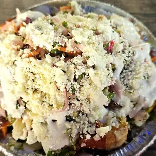 Loaded potato with the pork