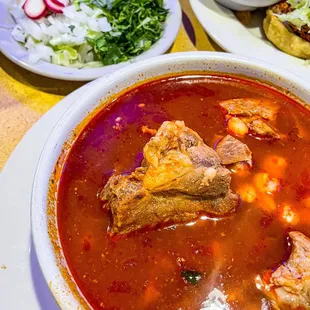 Pozole Mexiquense ($12). Yum!!!