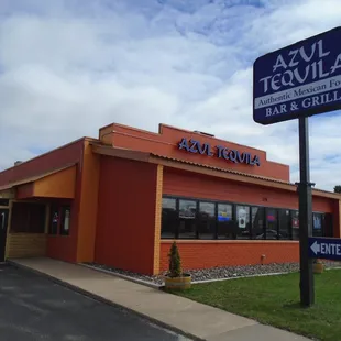 Outside of the restaurant, view looking southeast.