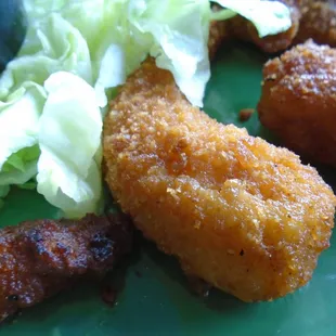 Breaded Fried Shrimp, close-up.