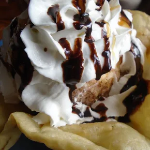 Fried Ice Cream, close-up.