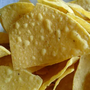 Corn chips, close-up.