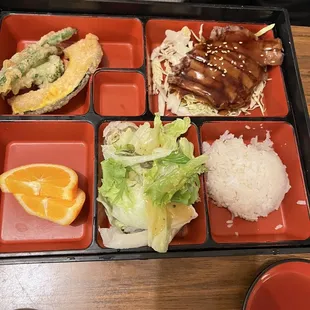 Beef teriyaki bento box