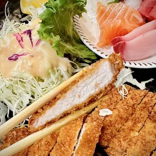 Pork Cutlet Dinner Plate