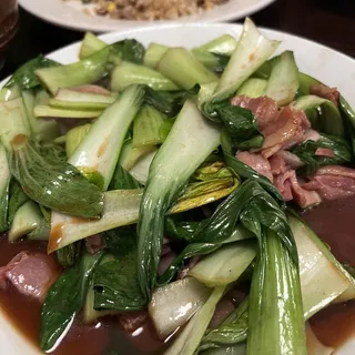 Pan-fried Bok Choy Bacon