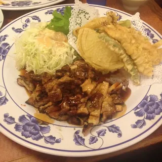 02. Tempura and Chicken Teriyaki Lunch Combination