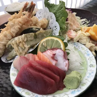 03. Tempura and Sashimi Lunch Combination