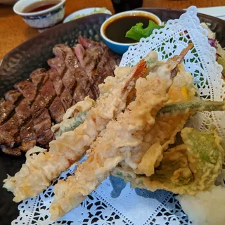 01. Tempura and Beef Teriyaki Dinner Combination