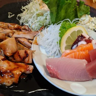 06. Sashimi and Chicken Teriyaki Dinner Combination