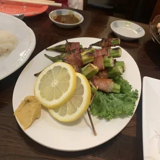 Okura Bacon Skewer