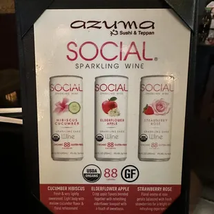 Social drinks advertisement.