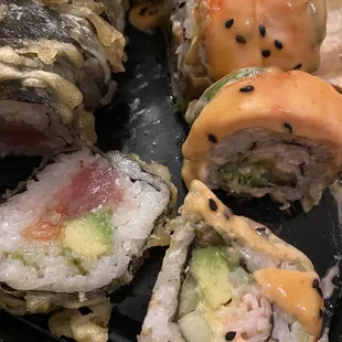 Dynamite Roll and Volcano Roll