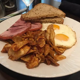 American breakfast $13