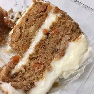 Very moist &amp; delicious carrot cake.