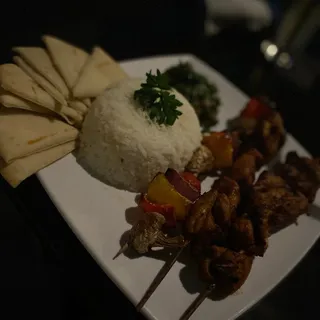 Chicken Kabob Plate
