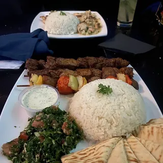 Filet Mignon Kabob Plate