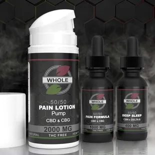 50/50 CBD and CBG For Pain and Sleep Formula