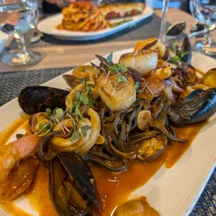 Squid Ink Linguine Frutti Di Mare
