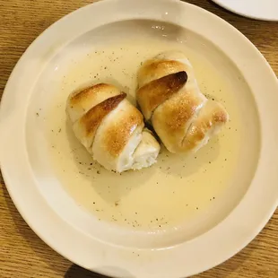 Garlic knots.  The plate was full and they were delish!