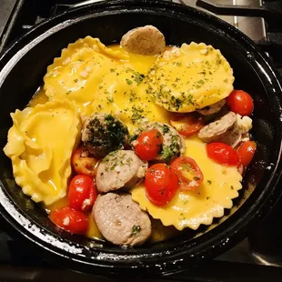 Ravioli Antonia I think it's called - seriously the only thing I have ordered from here that WASN'T delicious. Skip this one!!