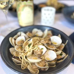 a plate of clams