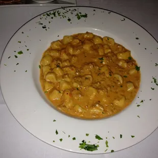 Gnocchi with fours cheese AND meat sauce
