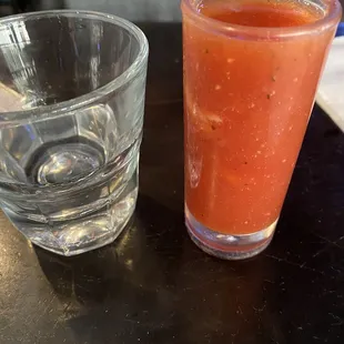 Vodka and oyster shooter
