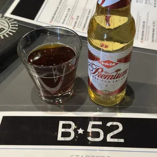 oysters and mussels, drink