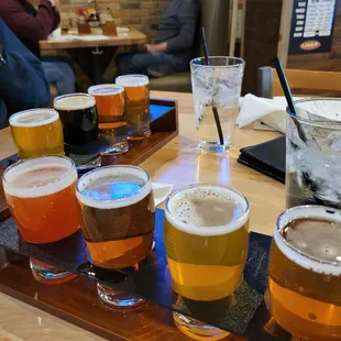 2 beer flights! Yummo.