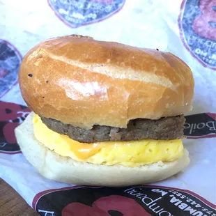 Egg'wich with Sausage