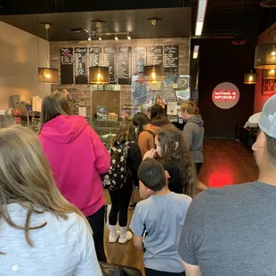 Wow, huge after school crowd...2:25 on a Monday!