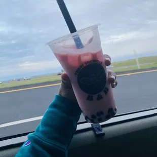 Strawberry Milk Tea Boba