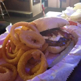 Bacon and sour cream burger