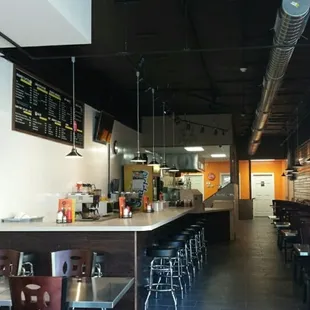 a view of the dining area